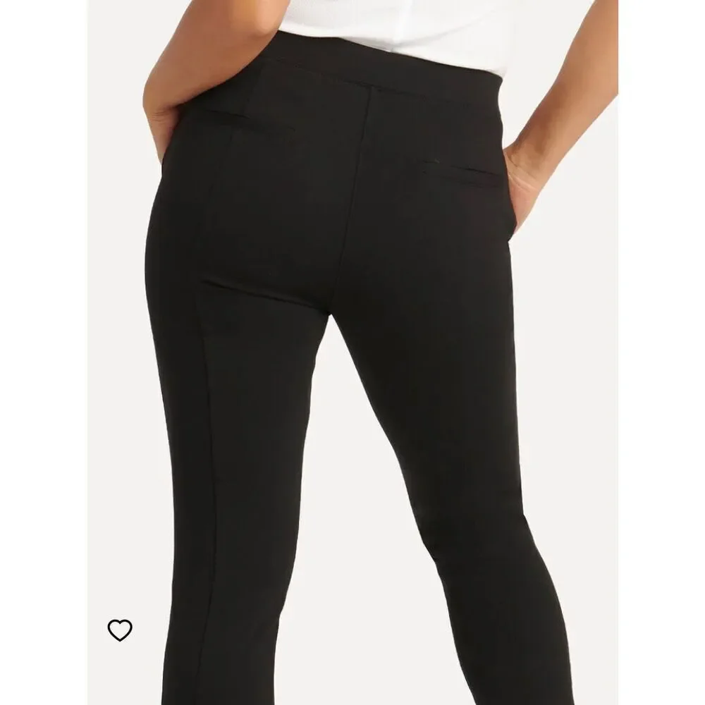 Betabrand black ponte knit business casual size 2 pants